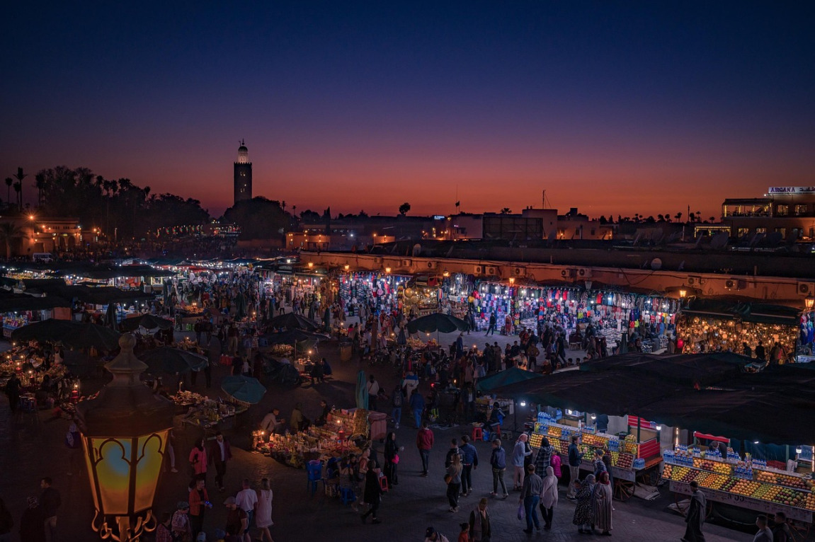 Marrakech medina market